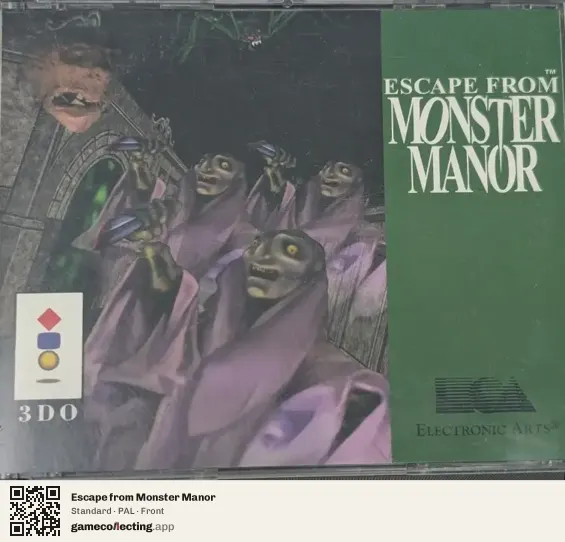 Escape from Monster Manor 3DO Interactive Multiplayer, PAL box front