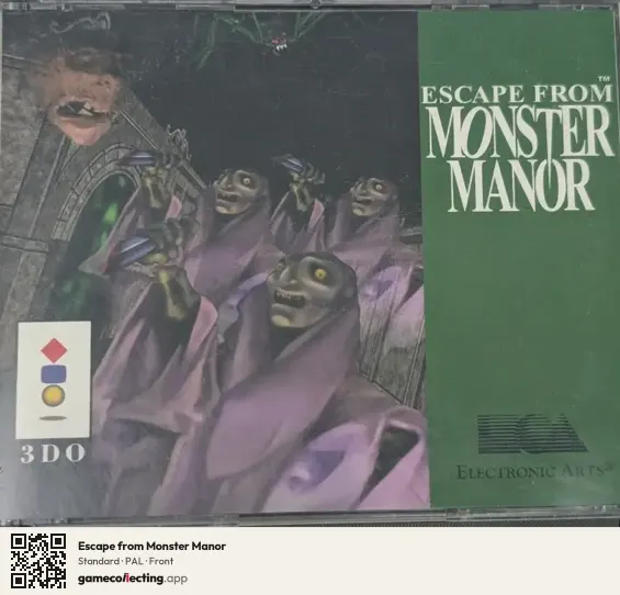 Escape from Monster Manor 3DO Interactive Multiplayer, PAL box front
