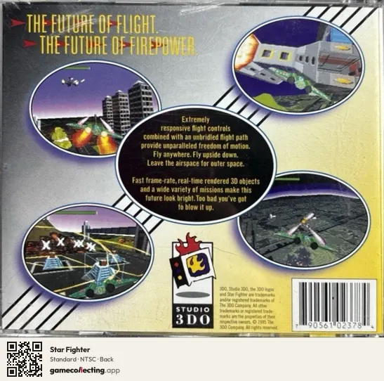 Star Fighter 3DO Interactive Multiplayer, NTSC box back