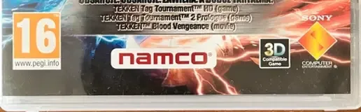 Tekken Hybrid, the PEGI square on its front