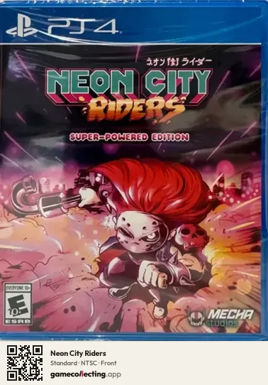 Neon City Riders PlayStation 4, NTSC box front