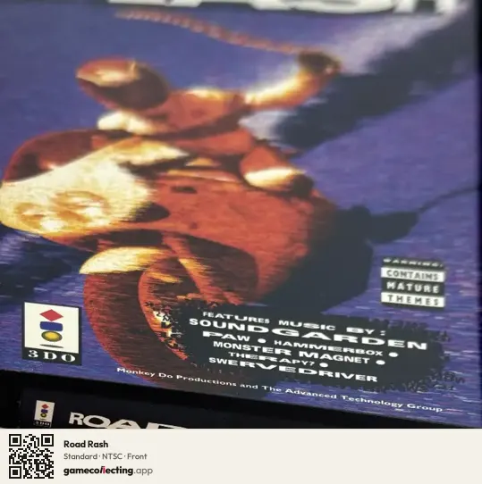 Road Rash 3DO Interactive Multiplayer, NTSC box front