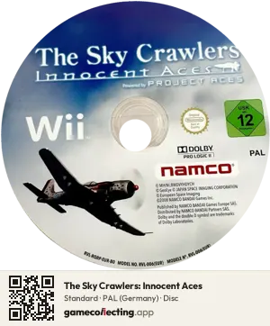 The Sky Crawlers: Innocent Aces Nintendo Wii, PAL disc