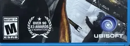 Watch Dogs, the ESRB box on its front