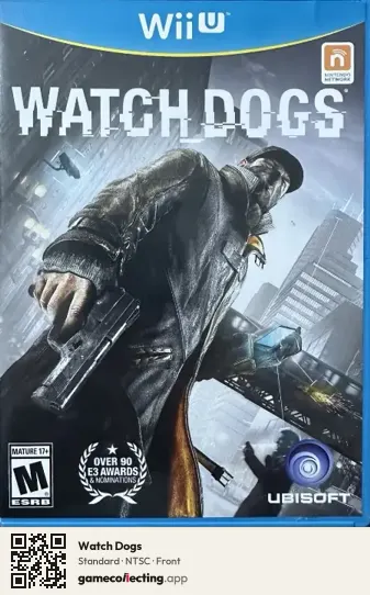 Watch Dogs Nintendo Wii U, NTSC box front