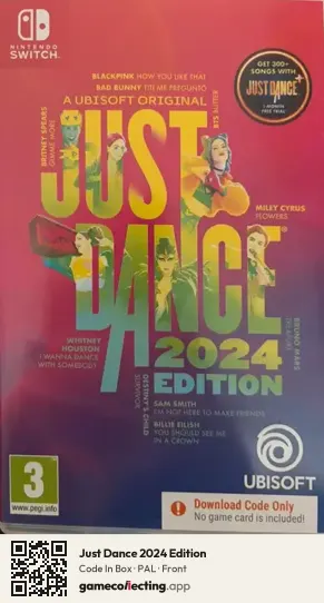 Just Dance 2024 Edition Nintendo Switch, PAL box front