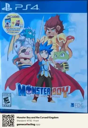 Monster Boy and the Cursed Kingdom PlayStation 4, NTSC box front