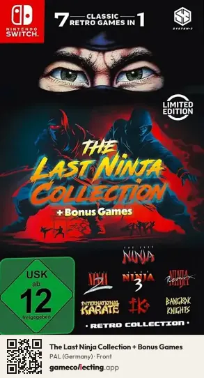 The Last Ninja Collection + Bonus Games Nintendo Switch, Germany box front