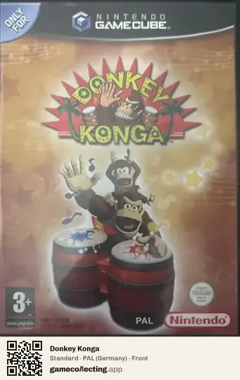 Donkey Konga Nintendo GameCube, Germany box front