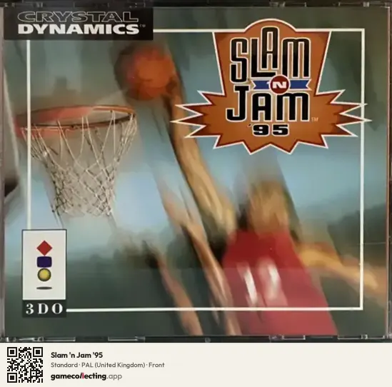 Slam 'n Jam '95 3DO Interactive Multiplayer, United Kingdom box front