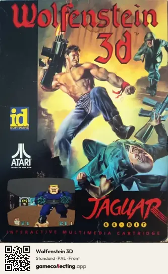 Wolfenstein 3D Atari Jaguar, PAL box front