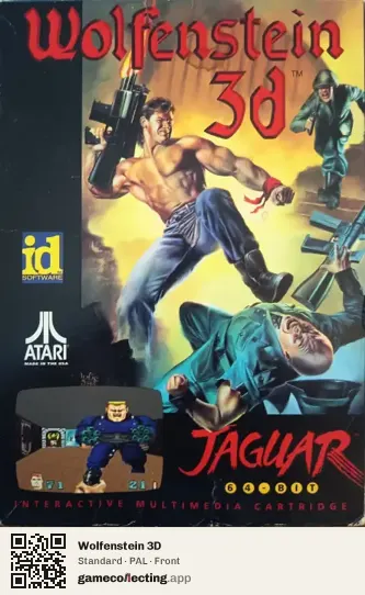Wolfenstein 3D Atari Jaguar, PAL box front