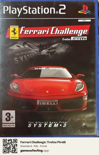 Ferrari Challenge: Trofeo Pirelli PlayStation 2, PAL box front