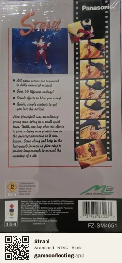 Strahl 3DO Interactive Multiplayer, NTSC box back