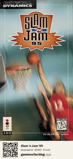 Slam 'n Jam '95 3DO Interactive Multiplayer, NTSC box front