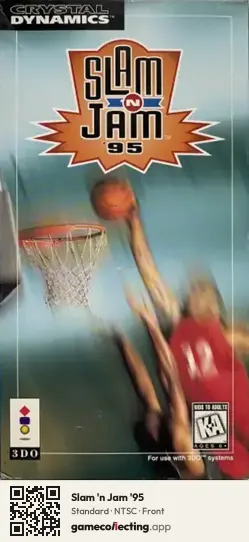 Slam 'n Jam '95 3DO Interactive Multiplayer, NTSC box front