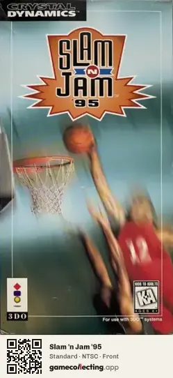 Slam 'n Jam '95 3DO Interactive Multiplayer, NTSC box front