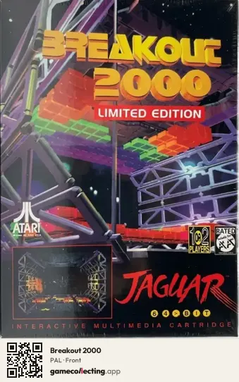 Breakout 2000 Atari Jaguar, PAL box front
