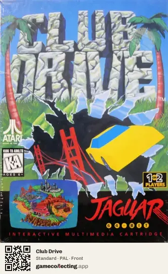 Club Drive Atari Jaguar, PAL box front