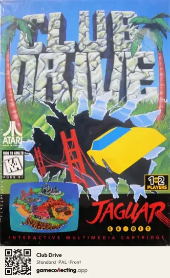 Club Drive Atari Jaguar, PAL box front