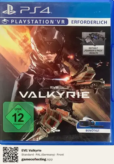 EVE: Valkyrie PlayStation 4, Germany box front