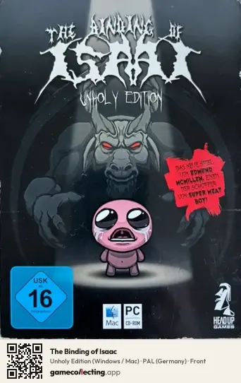 The Binding of Isaac Computer, Germany box front