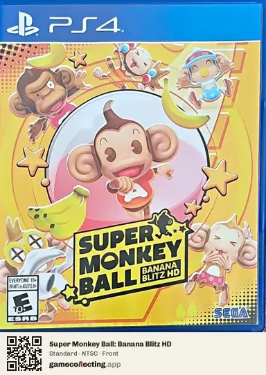 Super Monkey Ball: Banana Blitz HD PlayStation 4, NTSC box front