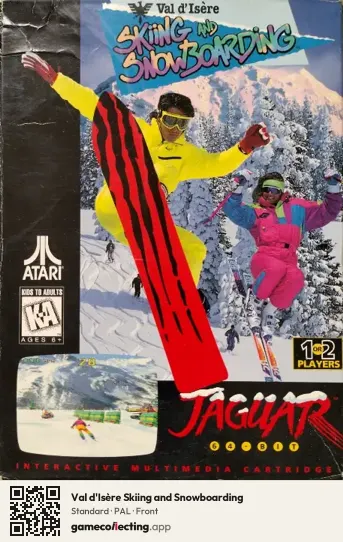Val d'Isère Skiing and Snowboarding Atari Jaguar, PAL box front