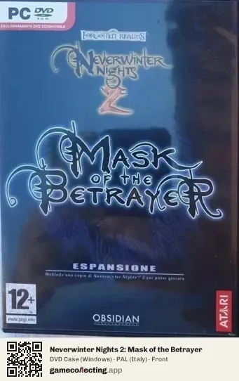 Neverwinter Nights 2: Mask of the Betrayer Computer, Italy box front