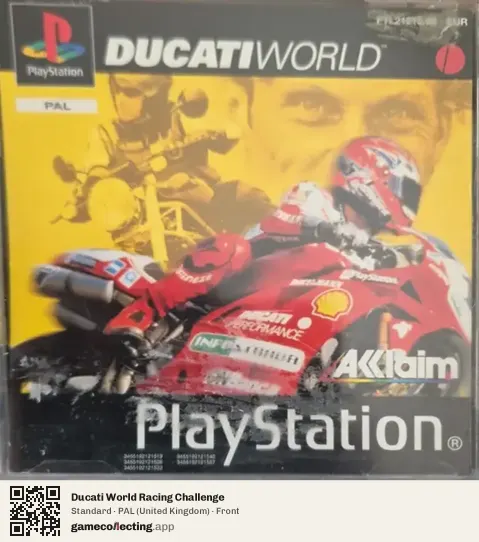 Ducati World Racing Challenge PlayStation, United Kingdom box front