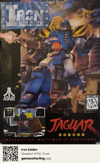 Iron Soldier Atari Jaguar, NTSC box front