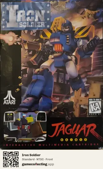 Iron Soldier Atari Jaguar, NTSC box front