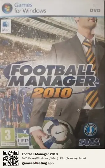 Football Manager 2010 Computer, France box front