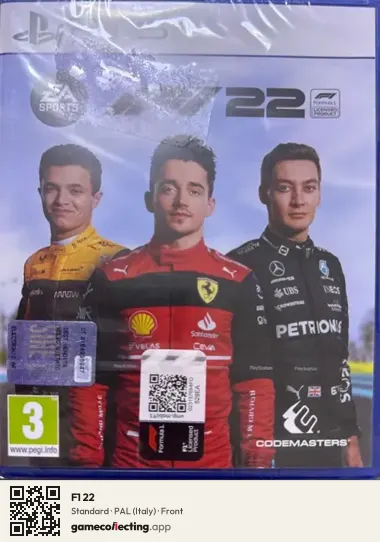F1 22 PlayStation 5, Italy box front