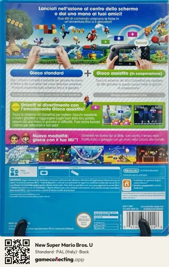 New Super Mario Bros. U Nintendo Wii U, Italy box back