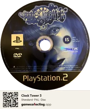 Clock Tower 3 PlayStation 2, PAL disc