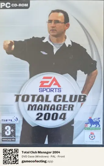 Total Club Manager 2004 Computer, PAL box front