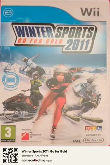 Winter Sports 2011: Go for Gold Nintendo Wii, PAL box front