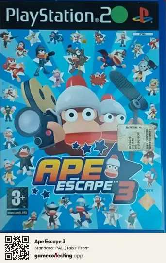 Ape Escape 3 PlayStation 2, Italy box front