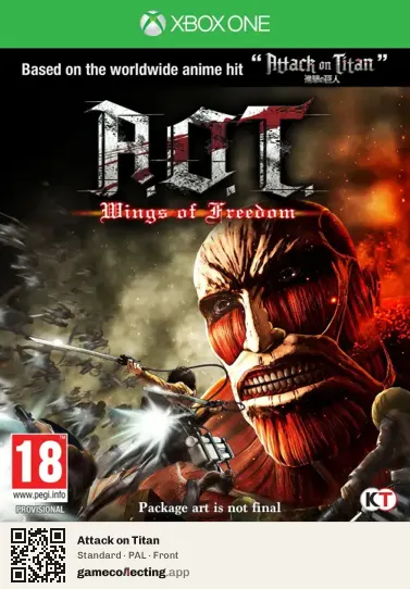 Attack on Titan Xbox One, PAL box front