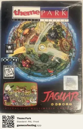 Theme Park Atari Jaguar, PAL box front