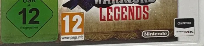 Hyrule Warriors Legends, the USK square on its front