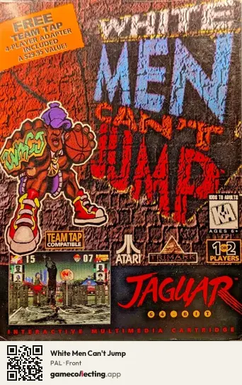 White Men Can't Jump Atari Jaguar, PAL box front