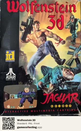 Wolfenstein 3D Atari Jaguar, PAL box front