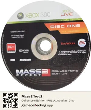 Mass Effect 2 Xbox 360, PAL disc