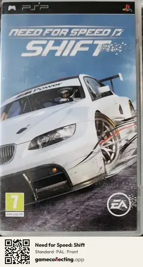 Need for Speed: Shift PlayStation Portable, PAL box front