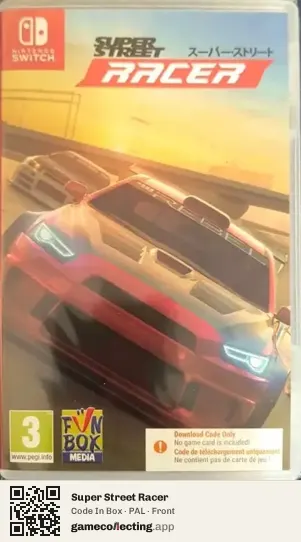 Super Street Racer Nintendo Switch, PAL box front
