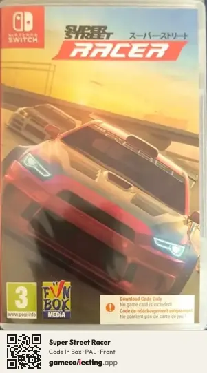 Super Street Racer Nintendo Switch, PAL box front