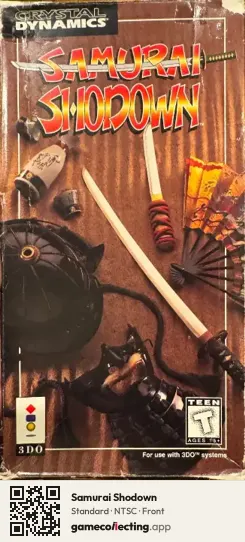 Samurai Shodown 3DO Interactive Multiplayer, NTSC box front