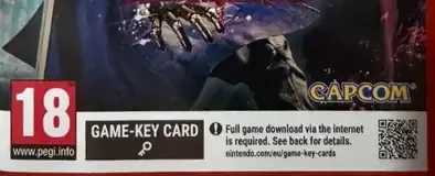 Devil May Cry 5, the USK square on its front